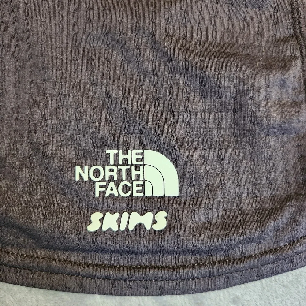 New The North Face x Skims TNF Sienna Dotknit Balaclava Phoenix S/M S M Cocoa